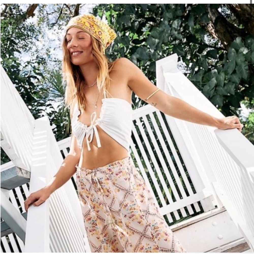 Free People halter bandeau top